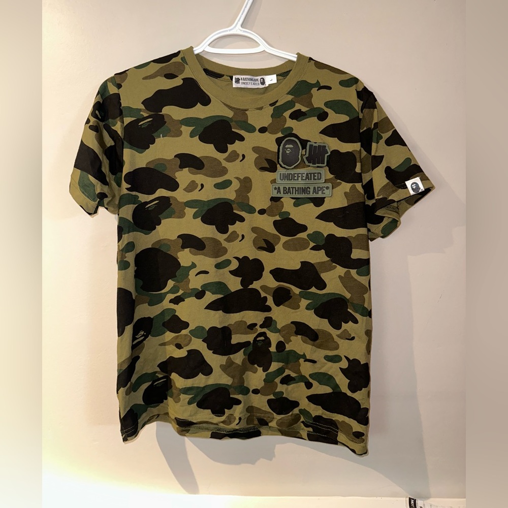 Undefeated x BAPE camo t shirt